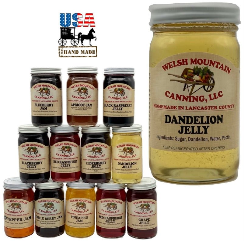 Jelly DANDELION JELLY - Amish Homemade Healthy Herbal Spread