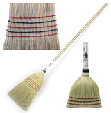 AUTHENTIC AMISH HOUSE BROOM - Heavy Duty Corn Straw & Solid Hardwood