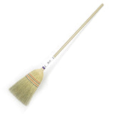 AUTHENTIC AMISH HOUSE BROOM - Heavy Duty Corn Straw & Solid Hardwood