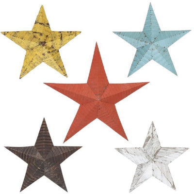 CRIMPED METAL 3D BARN STAR – PA Dutch Folk Art in 3 Sizes & 5 ColorsSaving Shepherd