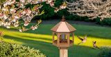 Bird Feeder20” COPPER TOP BIRD FEEDER - Natural Cedar Gazebobirdbird feederSaving Shepherd