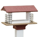 Bird FeederLARGE 2 SUET CAKE & SEED FEEDER - Post Mount Amish Handmade in USAbirdbird feederSaving Shepherd