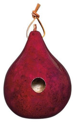 Birdhouse6 COLOR GOURD BIRDHOUSES - Set of Six: Red Blue Brown Orange Purple NaturalSaving Shepherd