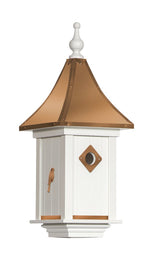 BirdhouseCASTLE BIRDHOUSE - Copper Top with Choice of Decorative Emblem & Weathervanebirdbird houseSaving Shepherd