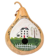 Birdhouse"HOME SWEET HOME" GOURD BIRDHOUSE - Amish Hand Painted Country FarmhouseSaving Shepherd