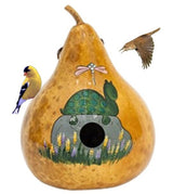 BirdhouseLOUNGING TURTLE BIRDHOUSE - Amish Hand Painted GourdSaving Shepherd