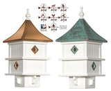 BirdhouseMANOR BIRDHOUSE - 4 Hole PVC House - Choice of Top & Weathervanebirdbird houseSaving Shepherd