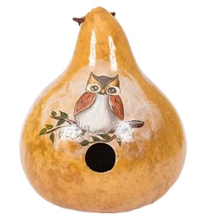 BirdhouseOWL GOURD BIRDHOUSE - Amish Hand Painted Bird House USASaving Shepherd