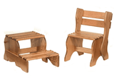 Candy DispenserFOLDING STEP STOOL & CHAIR - Amish Handcrafted Solid Oakchildrenchildren furnitureSaving Shepherd