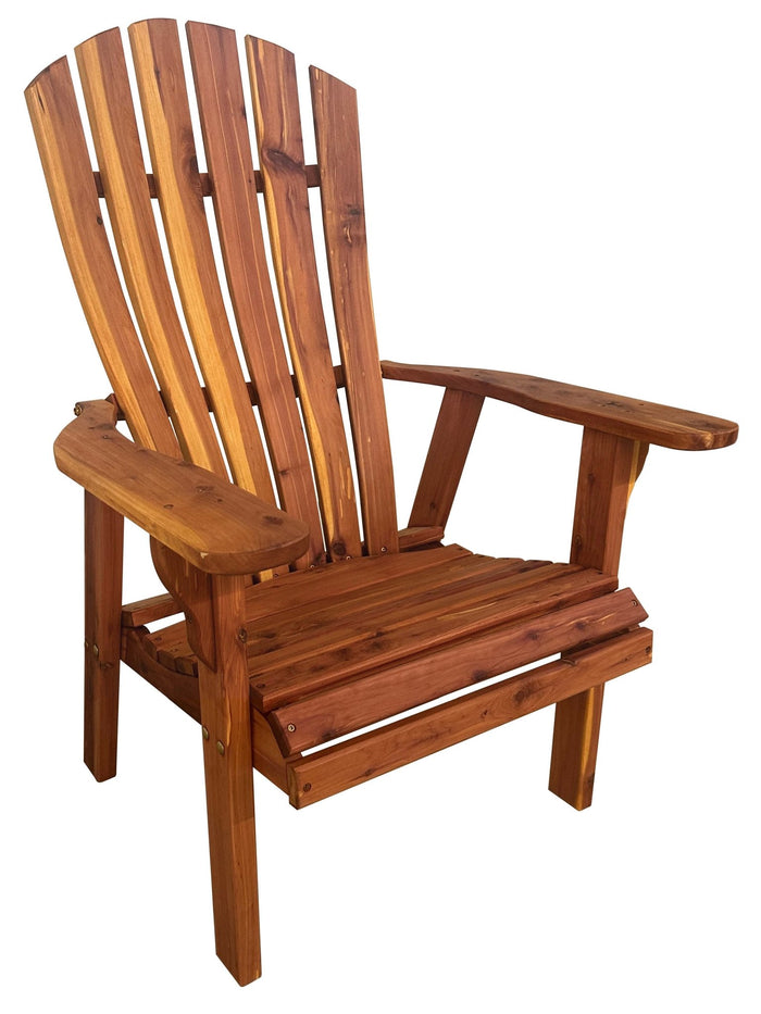 ChairsADIRONDACK CHAIR with LUMBAR SUPPORT - Amish Red Cedar Outdoor ArmchairAdirondackchairSaving Shepherd