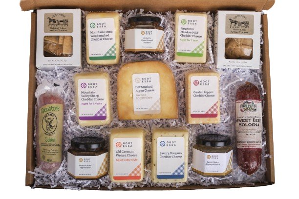 Food Gift BasketsARTISANAL PLEASURES - 7 Cheeses 3 Condiments, Crackers & MeatbundledelicacySaving Shepherd