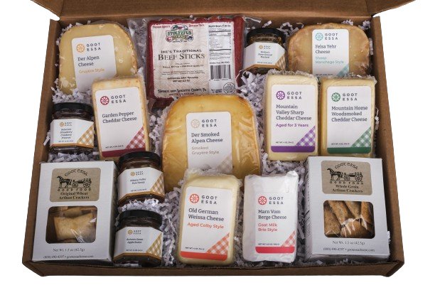 Food Gift BasketsCHEESE MAKER'S DELIGHT - 8 Cave Aged Cheeses with Meat and CondimentsbundledelicacySaving Shepherd