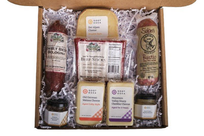 Food Gift BasketsMeat and Cheese Delight COUNTRY CHARCUTERIE - 3 cheeses, 3 meats , 2 condimentsbundledelicacySaving Shepherd