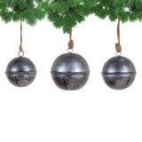 Hanging Jingle Bell SetSet of Three Jingle Bells Hanging Ornaments in Antique SilverAntique Silver FinishChristmasSaving Shepherd