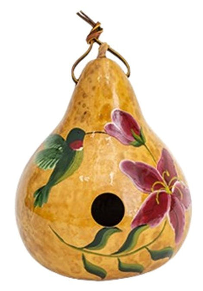 HUMMINGBIRD GOURD BIRDHOUSE - Amish Hand Painted Bird House USASaving Shepherd