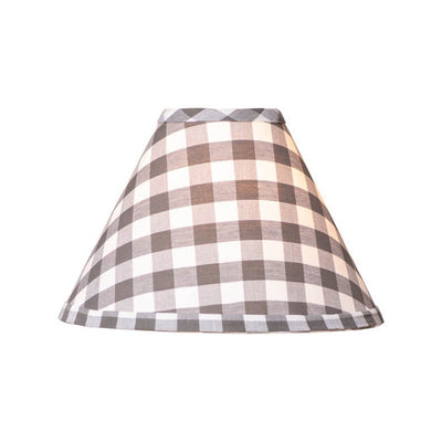 lamp shadeGray Check Fabric Lamp Shade | Rustic Farmhouse StyleSaving Shepherd