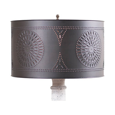 lamp shadeIrvin's Tinware Floor Lamp Drum Shade | Kettle Black FinishSaving Shepherd