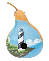 LIGHTHOUSE GOURD BIRDHOUSE - Amish Hand Painted Bird House USASaving Shepherd