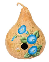 MORNING GLORIES GOURD BIRDHOUSE - Amish Hand Painted Morning Glory FlowersSaving Shepherd