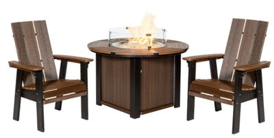 Outdoor Furniture3 PIECE SAVANNAH FIRE PIT SET - 40" Fire Table & 2 Casual ChairsAdirondackcampfireSaving Shepherd