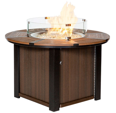 Outdoor FurnitureSAVANNAH 40" FIRE PIT TABLE - USA Handcrafted Poly Lumber Firepitcampfirefire pitSaving Shepherd