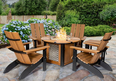 Outdoor FurnitureSAVANNAH 40" FIRE PIT TABLE - USA Handcrafted Poly Lumber Firepitcampfirefire pitSaving Shepherd