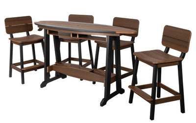 Table & Chairs6' SURFBOARD TABLE & 4 CHAIRS - 4 Season Poly Furniture SetbarbistroSaving Shepherd