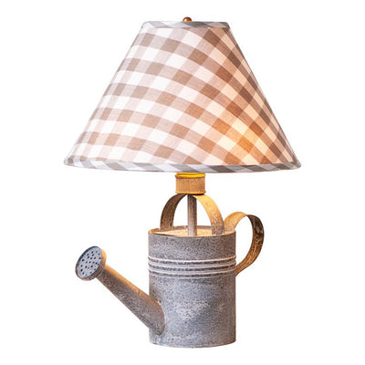 Table LampVintage Watering Can Lamp | Weathered Zinc Finish and Shade OptionsSaving Shepherd