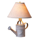 Table LampVintage Watering Can Lamp | Weathered Zinc Finish and Shade OptionsSaving Shepherd