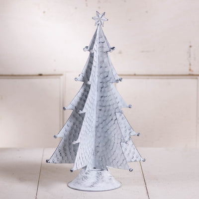 Tabletop Christmas Tree18" Primitive Tin Christmas Tree in Rustic White WashChristmas TreeFarmhouse ChristmasSaving Shepherd