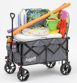 Wheelbarrows, Carts & WagonsCOLLAPSIBLE UTILITY CART - Heavy Duty Folding Beach Wagon with BrakesSaving Shepherd