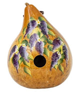 WISTERIA GOURD BIRDHOUSE - Amish Handmade & Hand Painted FlowersSaving Shepherd