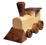 Wooden & Handcrafted ToysLOCOMOTIVE BANK - Wood Train Piggy BankAmishbankSaving Shepherd