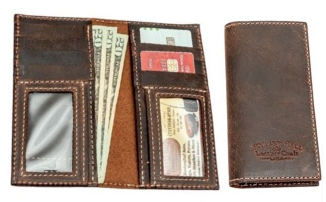 Amish Made Leather store Cowboy Wallet