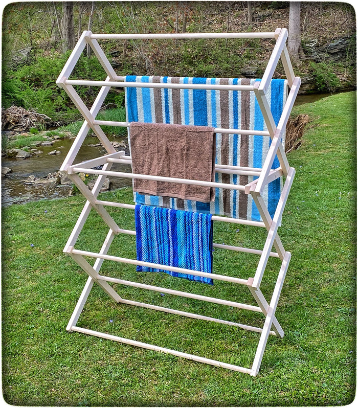 Small Drying Rack with Flat Top from DutchCrafters Amish Furniture