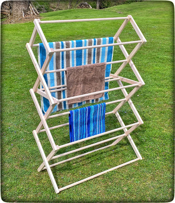 AMISH DRYING RACKS | Handmade Maple Laundry Rack at SavingShepherd.com ...