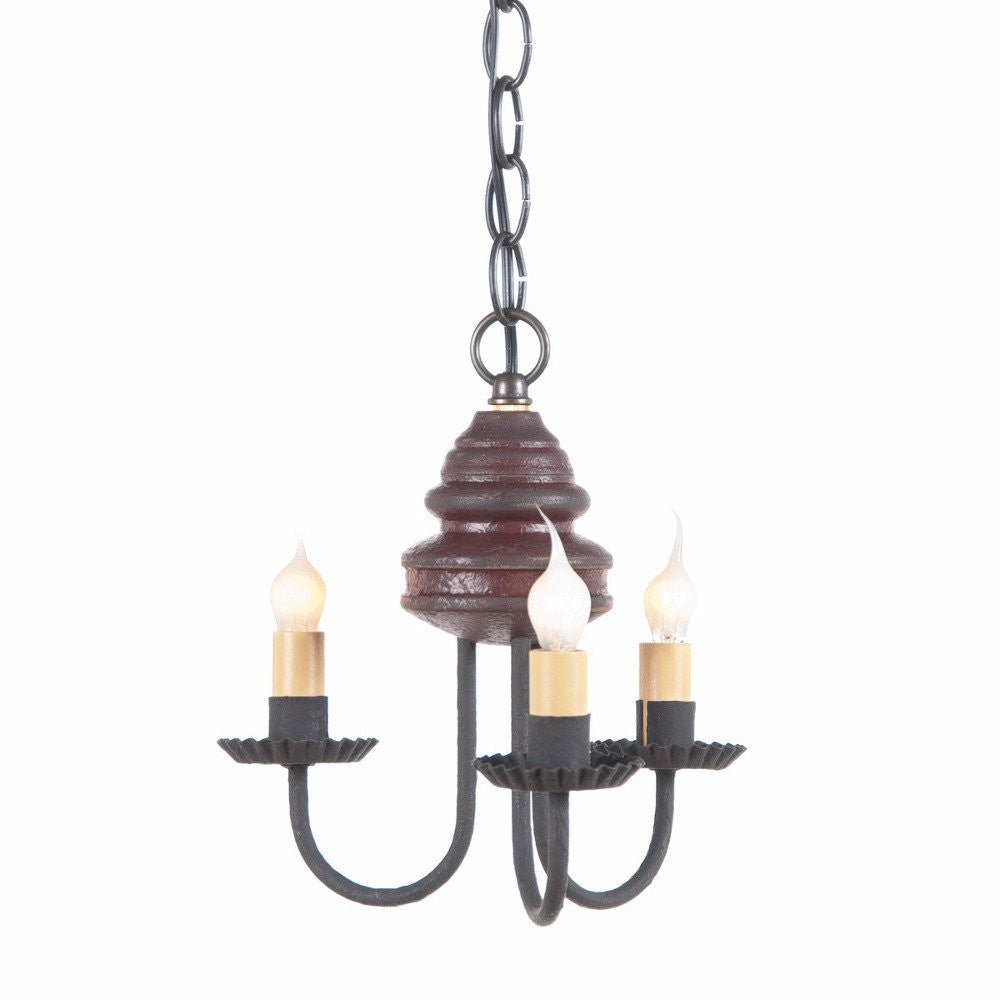 Country Lighting WOOD and METAL CHANDELIER Primitive – Saving Shepherd