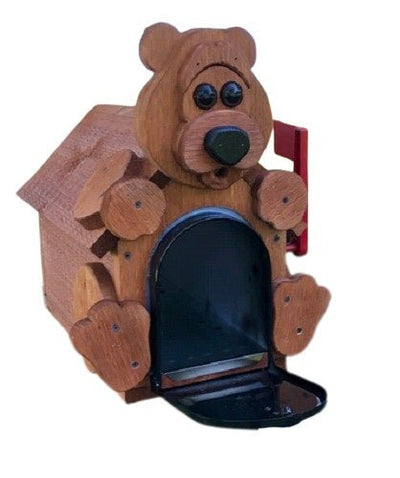 MailboxCOUNTRY BEAR MAILBOX - Amish Handmade Cub BoxbearbearsSaving Shepherd