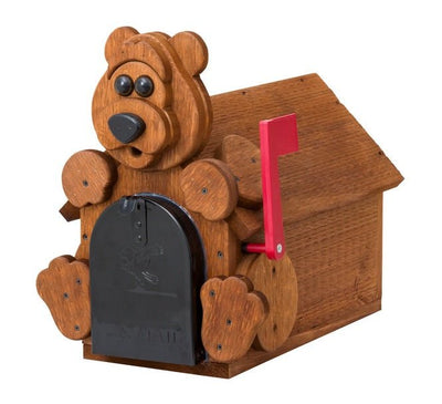 MailboxCOUNTRY BEAR MAILBOX - Amish Handmade Cub BoxbearbearsSaving Shepherd