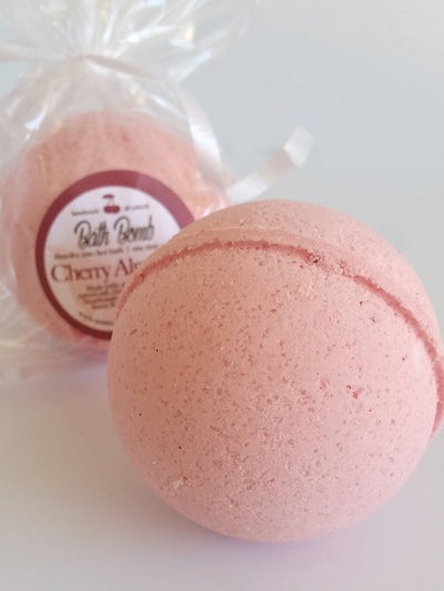 Bath Bombs & SoaksCHERRY ALMOND BATH BOMB ~ All Natural Handmade for Soft Silky SkinACEbathSaving Shepherd