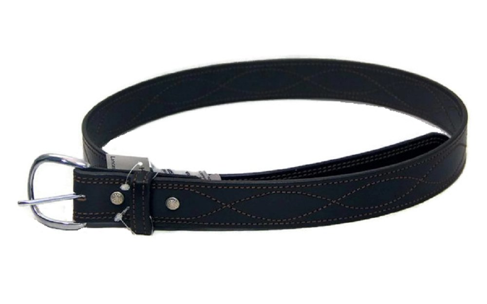 Leather Belt CURVE STITCH BELT - 1½