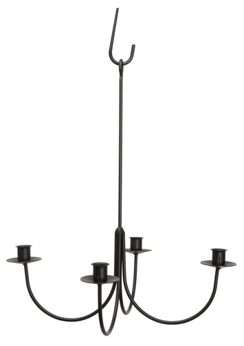 Wrought iron candle chandelier deals non electric