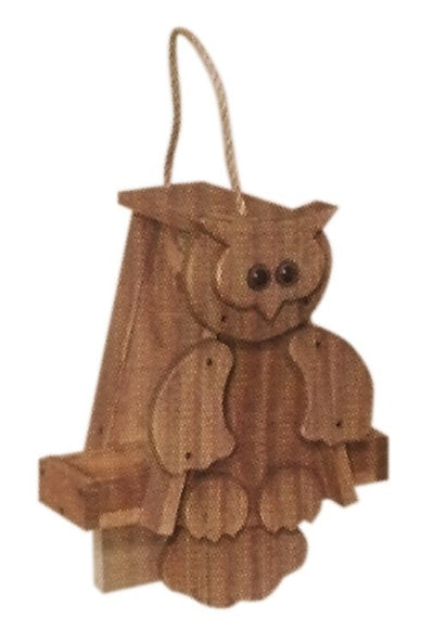 Bird FeederRUSTIC OWL BIRD FEEDER - Amish Handmade Mushroom Woodbirdbird feederSaving Shepherd