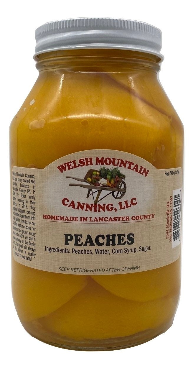 Peaches CANNED PEACHES - 16oz Pint & 32oz Quart Jars – Saving Shepherd