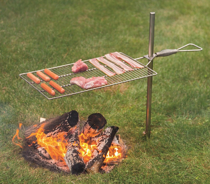 Campfire Cooking Tripod Firepit Set With Grill 