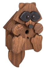 BirdhouseRUSTIC RACOON BIRDHOUSE - Amish Handmade Mushroom Wood Housebirdbird houseSaving Shepherd