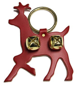 Door ChimeLEATHER REINDEER DOOR CHIME - BUCK with BRASS SLEIGH BELLS - Amish Handmade in USAbellsbuckSaving Shepherd