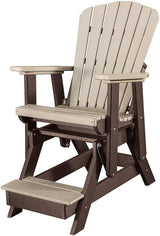 Adirondack ChairADIRONDACK GLIDER CHAIR with FOOTREST - Fan Back All-Season Poly in 6 ColorsAdirondackchairchairsWeatherwood & Tudor BrownSaving Shepherd